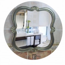 E39 Black Gold Bathroom Toilet Vanity Wall Makeup Mirror Front Waterproof Y    273407869148